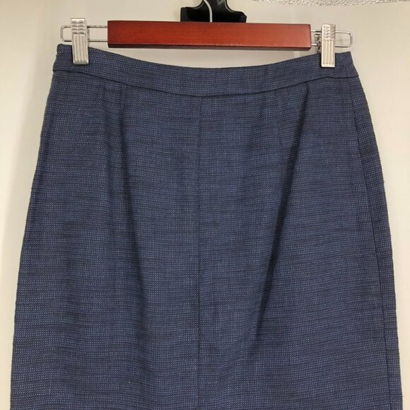 Love Moschino Blue Knee Length Cotton Linen Blend Pencil Skirt size 2 - Picture 8 of 16